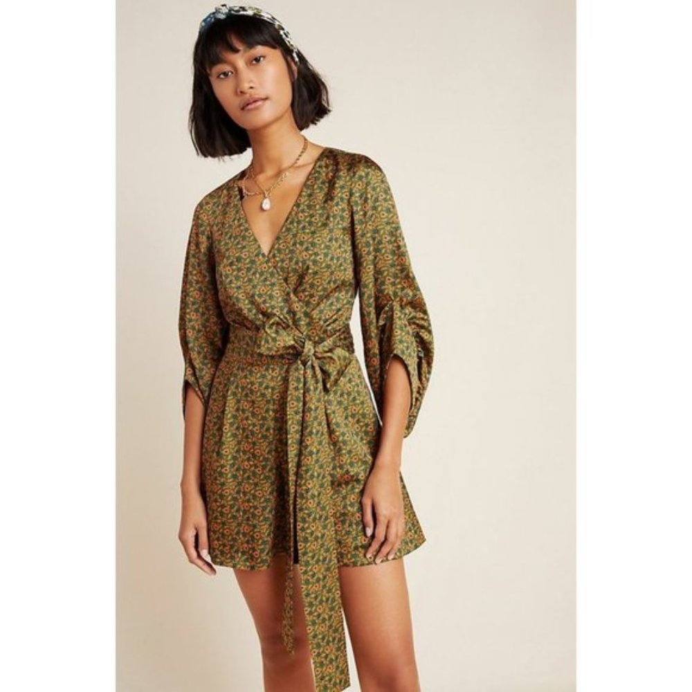 Anthropologie Sachin& Babi Raquela Tie Waist Romper Size 4